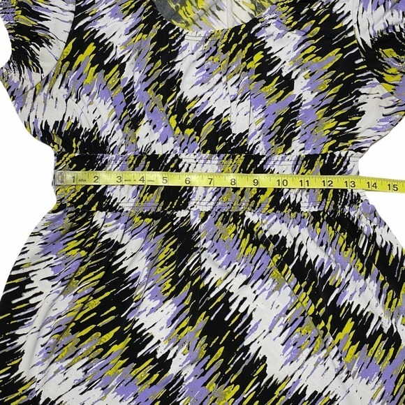 WORTHINGTON Stretch Abstract Short Sleeve Blouse - Picture 8 of 11